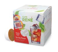 Café René | Thé glacé à la pêche - 16 capsules pour Dolce Gusto