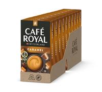 Café Royal Caramel Flavoured Edition Nespresso Capsules compatibles en Aluminium - Intensité 4/10-10 Capsules de café - UTZ - Compatible avec Les Machines à café Nespresso® *
