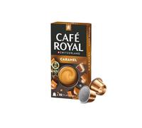Café Royal Caramel Flavoured Edition Nespresso Capsules compatibles en Aluminium - Intensité 4/10-10 Capsules de café - UTZ - Compatible avec Les Machines à café Nespresso® *