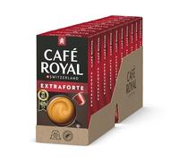 Café Royal Doppio Espresso Lot de 100 capsules pour machine à café Nespresso - Intensité 11/10 - Capsules de café en aluminium certifiées UTZ