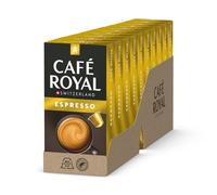 Café Royal Espresso - Capsules de café compatibles Nespresso, 100% Arabica, intensité 6/12, Rainforest Alliance, 100 capsules
