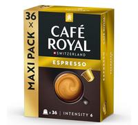 Pack Capsules Aluminium Café Royal Espresso 3x36 pour Nespresso - Sélection Rouge (Italien)