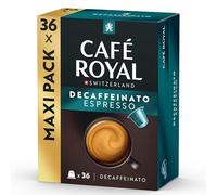Café Royal Espresso Decaffeinato 36 Capsules pour Cafetière à Café Nespresso - Intensité 5/10 - Capsules de Café en Aluminium certifiées UTZ