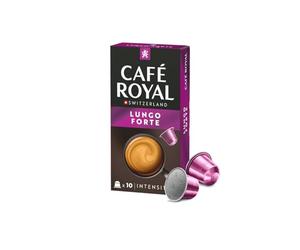 Café Royal Lungo Forte Lot de 10 capsules de café Nespresso Swiss Original