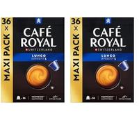 Café Royal Lungo Lot de 72 capsules pour machine à café Nespresso - 5 intensités - Certifié UTZ - En aluminium