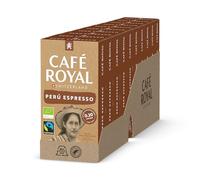 Café Royal Peru Espresso BIO Havelaar 100 Capsules de café compatibles avec le système Nespresso; (Lot de 10X10)