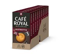 Café Royal, Ristretto, 100 Capsules Compatibles Nespresso (R), 80% Aluminium Recyclé, Certifié Rainforest Alliance, Intensité 11