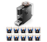 CAFE ROYAL SWITZERLAND PROFESSIONAL Machine à Café CoffeeB Cosmos + 90 Coffee Balls Espresso Lungo - 100% Compostables