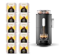 CAFE ROYAL SWITZERLAND PROFESSIONAL Machine à Café CoffeeB Globe Noir 1.3L avec 90 Coffee Balls Expresso - 100% Compostables