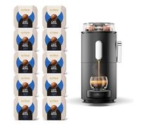 CAFE ROYAL SWITZERLAND PROFESSIONAL Machine à Café CoffeeB Globe Noir 1.3L avec 90 Coffee Balls Lungo - 100% Compostables