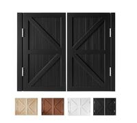 Cafe Saloon Doors Swinging Doors Sturdy Cafe Swing Doors 24/26/28/30/32/34/36/38/40/42/44/46/48/50/60in Wide Saloon Cafe Door Bar Kitchen Entrance Partition Half Door 180° Open(Black,W40 xH32)