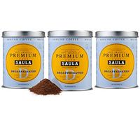 Café Saula, Pack de 3 boîtes de 250 gr. Café Premium moulu décaféiné, 100% Arabica.