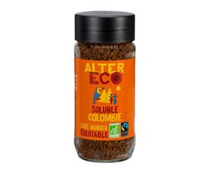 Café soluble 100 % Arabica Bio Alter Eco - Bocal de 100 g