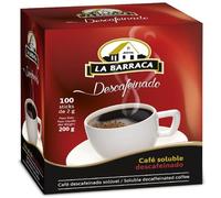 Café Soluble Décaféiné La Barraca - 100 Tubes x 2 g - Café Instantané Sans Caféine
