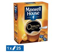 MAXWELL HOUSE Qualité Filtre Soluble 25 sticks