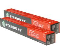 Café Starbucks Single Origin Colombia, lot de 2, Medium Roast, café torréfié, compatible Nespresso, capsules de café, 20 capsules