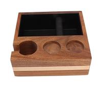 Café Tamper Station, Coffee Knock Box Fine Slots Home Decor Bonne stabilité Joli Design pour café (Pour manche 51mm 54mm)