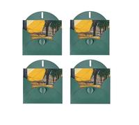 Cafe Terrace At Night Impression horizontale sur un seul côté Papier nacré Anniversaire Halloween Noël Halloween Fête d'anniversaire Vacances Carte de vœux