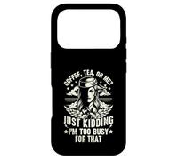 Café, thé ou Moi, Je plaisante, Je suis trop occupé, Agent de Bord. Coque pour iPhone 17 Pro