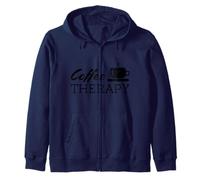 Café Thérapie Tasse À Café Design Humour Look Vintage Sweat à Capuche