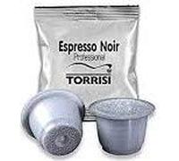 Café TORRISI - capsule professionnelle compatible Nespresso ESPRESSO NOIR 200 pièces emballées individuellement GRATUIT (tasse + soucoupe)