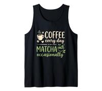 Café Tous Les Jours Matcha occasionnellement Typographie rétro Débardeur
