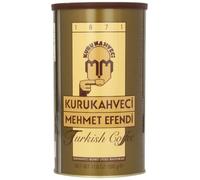 KURUKAHVECI MEHMET EFENDI Lot de 2 cafés turcs, grains arabica, moulu torréfié, arôme riche, frais, moyen à lourd, goût original depuis 1871 (500 g)