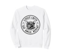 Café - Un Latte Plein de peps : Une gorgée, Un Sourire, et o Sweatshirt