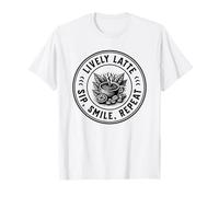 Café - Un Latte Plein de peps : Une gorgée, Un Sourire, et o T-Shirt
