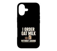 Café végétalien au Lait d'avoine sans Produits laitiers à Base de Plantes Coque pour iPhone 17