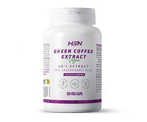 Café Vert de HSN| 500mg Extrait de Coffea Arabica | avec de l’Acide Chlorogénique et de la Caféine | pour Maigrir, Brûle-Graisse Naturel, Perdre du Poids| 120 gélules végétales