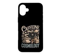Caféine et cosmologie Astronomie Amateur de café Coque pour iPhone 16 Plus