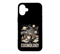 Caféine et cosmologie Astronomie Amateur de café Coque pour iPhone 16 Plus