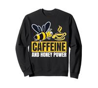 Cafeine et Honey Power Bruning Beekeepers and Coffee Sweatshirt