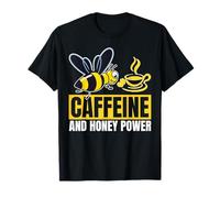 Cafeine et Honey Power Bruning Beekeepers and Coffee T-Shirt