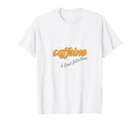 Caféine et Les Bonnes Intentions - Amateur de café Amusant T-Shirt Graphique avec Valeur