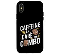 Caféine et Soins My Combo Coffee Nurse Coque pour iPhone X/XS