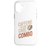 Caféine et Soins My Combo Coffee Nurse Doctor Coque pour iPhone 16 Plus