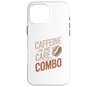 Caféine et Soins My Combo Coffee Nurse Doctor Coque pour iPhone 16 Pro Max