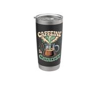 Caféine Is My Catalyst Funny Science Coffee Gobelet isotherme en acier inoxydable double paroi