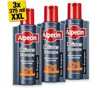 Caféine Shampooing C1 3x 375ml Prévient Et Réduit La Chute Stimule La Croissance Naturelle Des Cheveux Chez Les Hommes