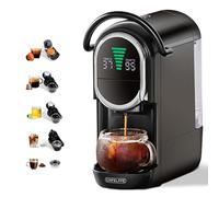 CAFELFFE MK-609S Machine à café à capsules 4 en 1 avec pression de 19 bars, 7 niveaux réglables, infusion à froid, machine à expresso compacte pour la maison et le bureau, NES Original/DG/ESE/Ground