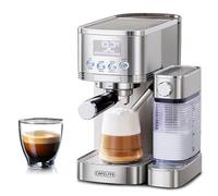 Cafelffe MK-801 Machine à expresso 20 bars et cafetière avec mousseur automatique pour cappuccino, latte et expresso, double chaudière avec contrôle de température PID, autonettoyant, acier inoxydable