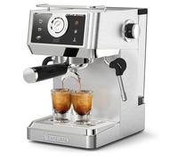 CAFELFFE MK-902 Machine à café expresso 20 bar, 58 mm, entièrement en acier inoxydable, puissant mousseur à lait pour latte/cappuccino, café chaud et froid, réservoir de 1,5 l et 1350 W