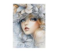 Cafemira Fleurs et femmes glamour, puzzle en bois de 500 pièces, détendez-vous et profitez du plaisir de résoudre des puzzles, exercez vos mains sur les compétences, chaque pièce est unique, plaisir à