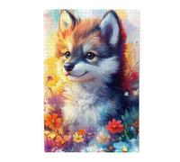 Cafemira Puzzle en bois animal de 1 000 pièces, une fille regardant les galaxies et les étoiles lointaines, loisirs créatifs pour adultes, soulage le stress et profitez du plaisir de résoudre