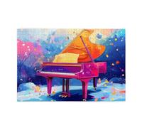 Cafemira Puzzle en bois de 1000 pièces pour adultes, piano sur scène, exercice cérébral stimulant, assemblage manuel de votre décoration d'intérieur, exercice mains sur les compétences et la pensée