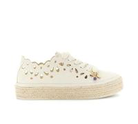 CAFèNOIR - Baskets À Lacets en Tissu Perforé, pour Femme, Couleur Beige, Taille 40