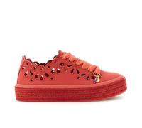 CAFèNOIR - Baskets À Lacets en Tissu Perforé, pour Femme, Couleur Rouge, Taille 39