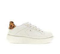CAFèNOIR - Baskets effet cheval repéré pour femme, couleur crème tachetée, Crème tachetée, 40 EU